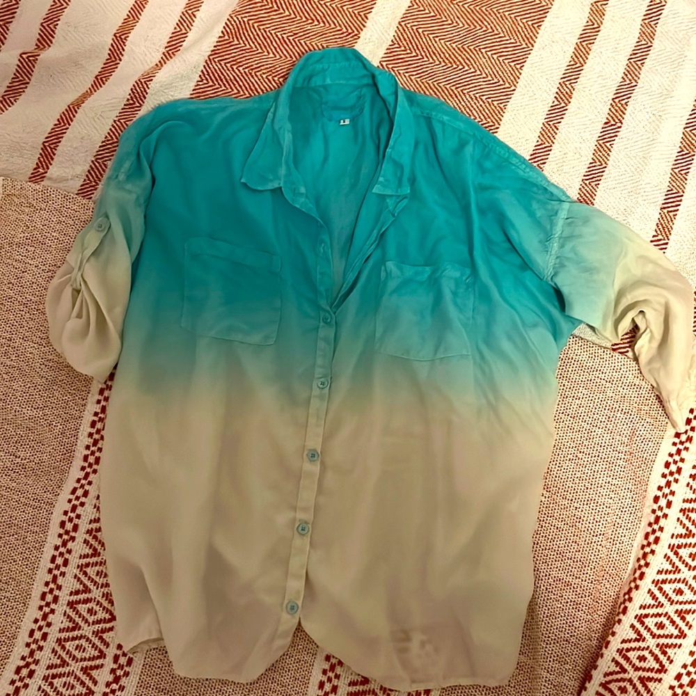 Johnny Was Silk button shirt
